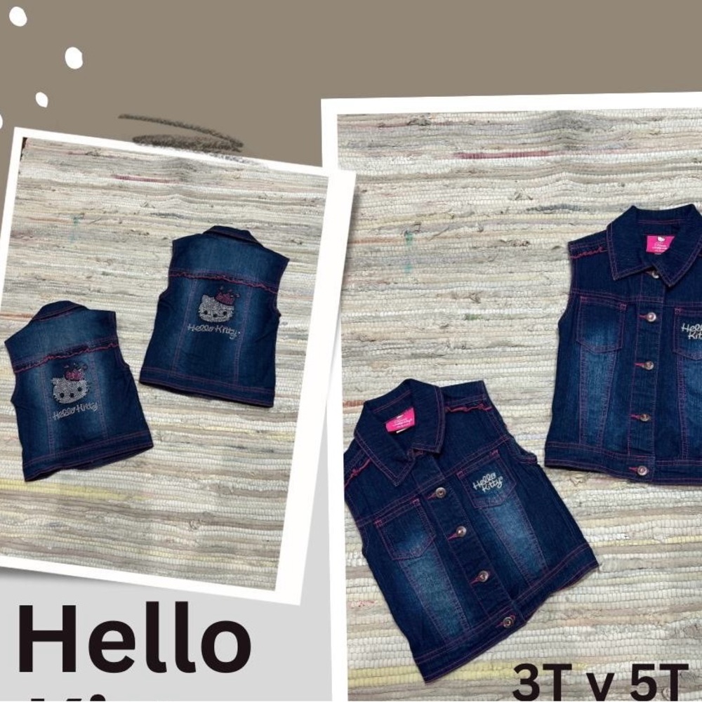Hello Kitty Denim Vest for Kids - 5T